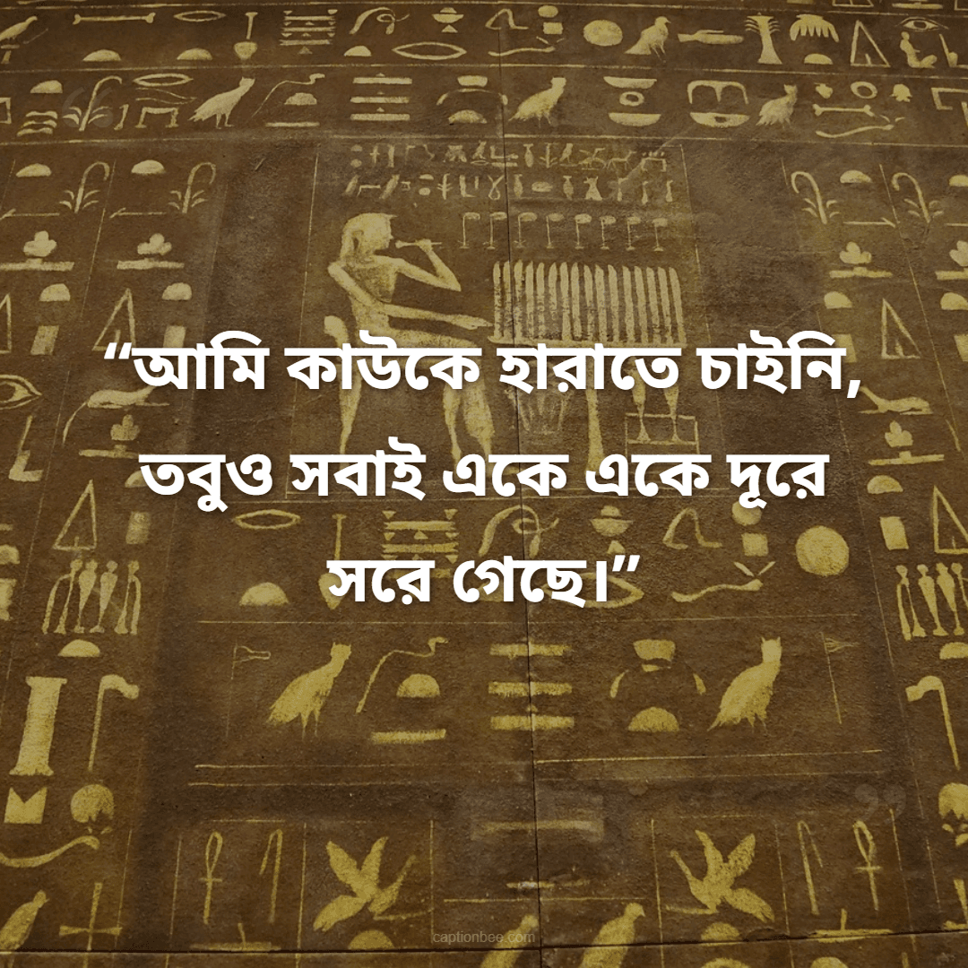আমি কাউকে হারাতে চাইনি, তবুও সবাই একে একে দূরে সরে গেছে।