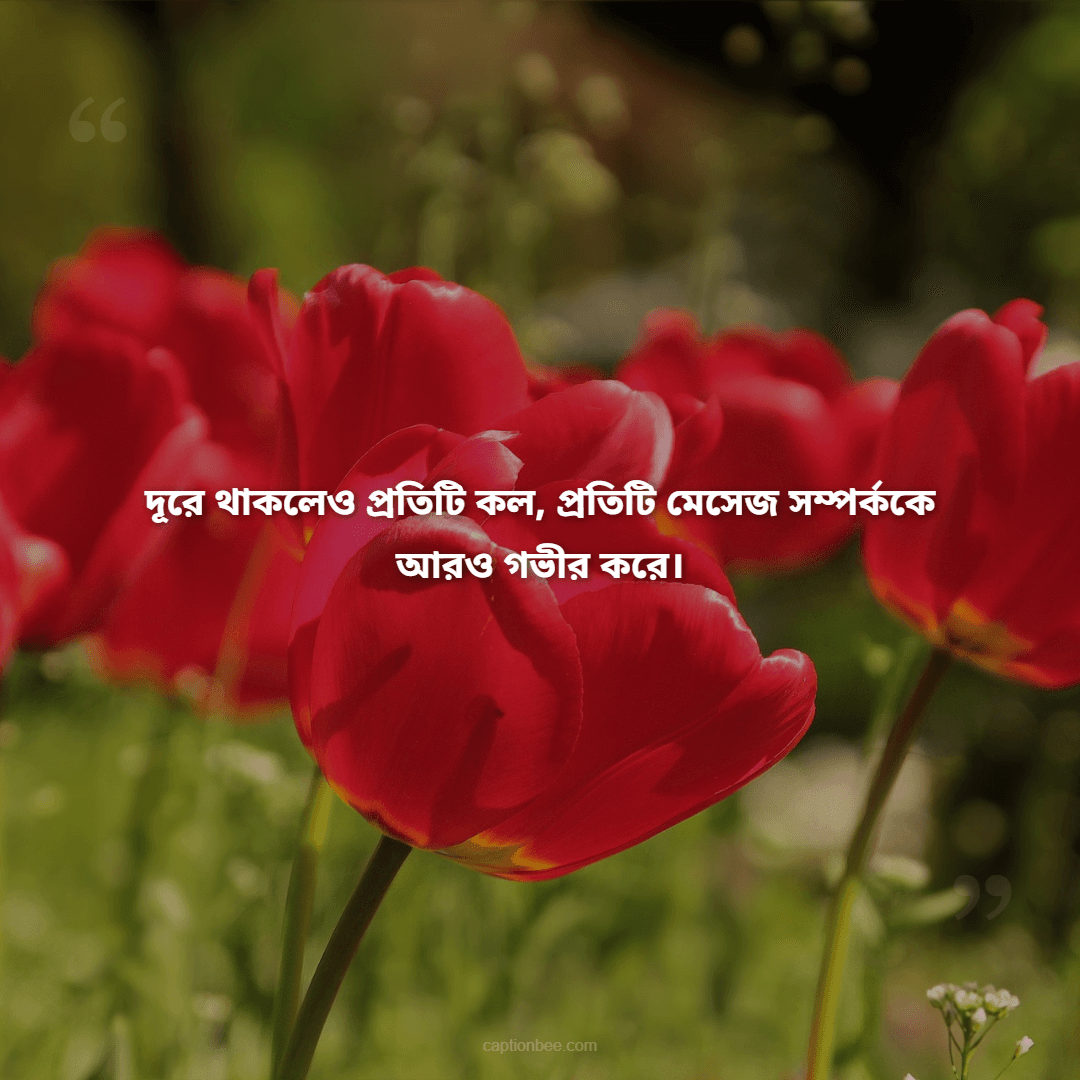 দূরে থাকলেও প্রতিটি কল, প্রতিটি মেসেজ সম্পর্ককে আরও গভীর করে।