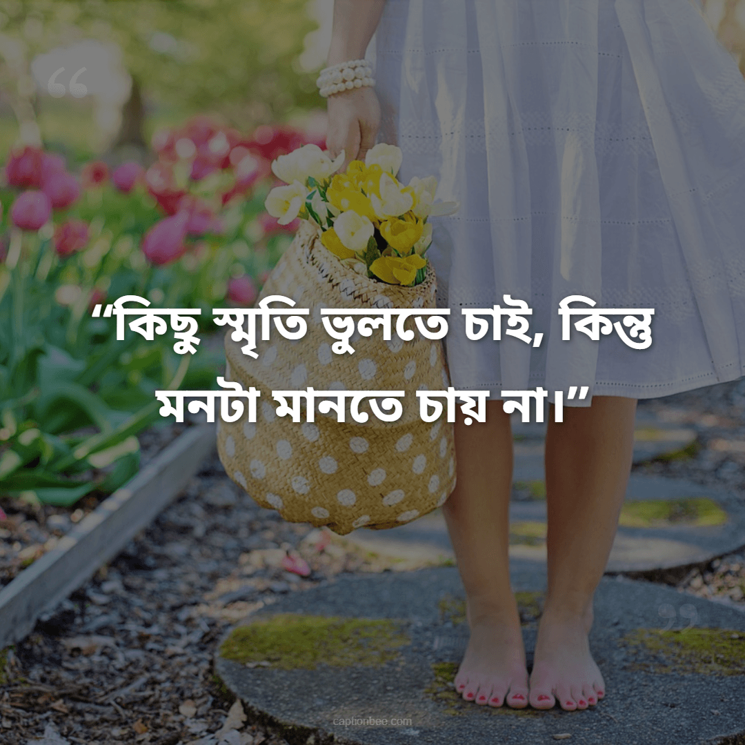 কিছু স্মৃতি ভুলতে চাই, কিন্তু মনটা মানতে চায় না।