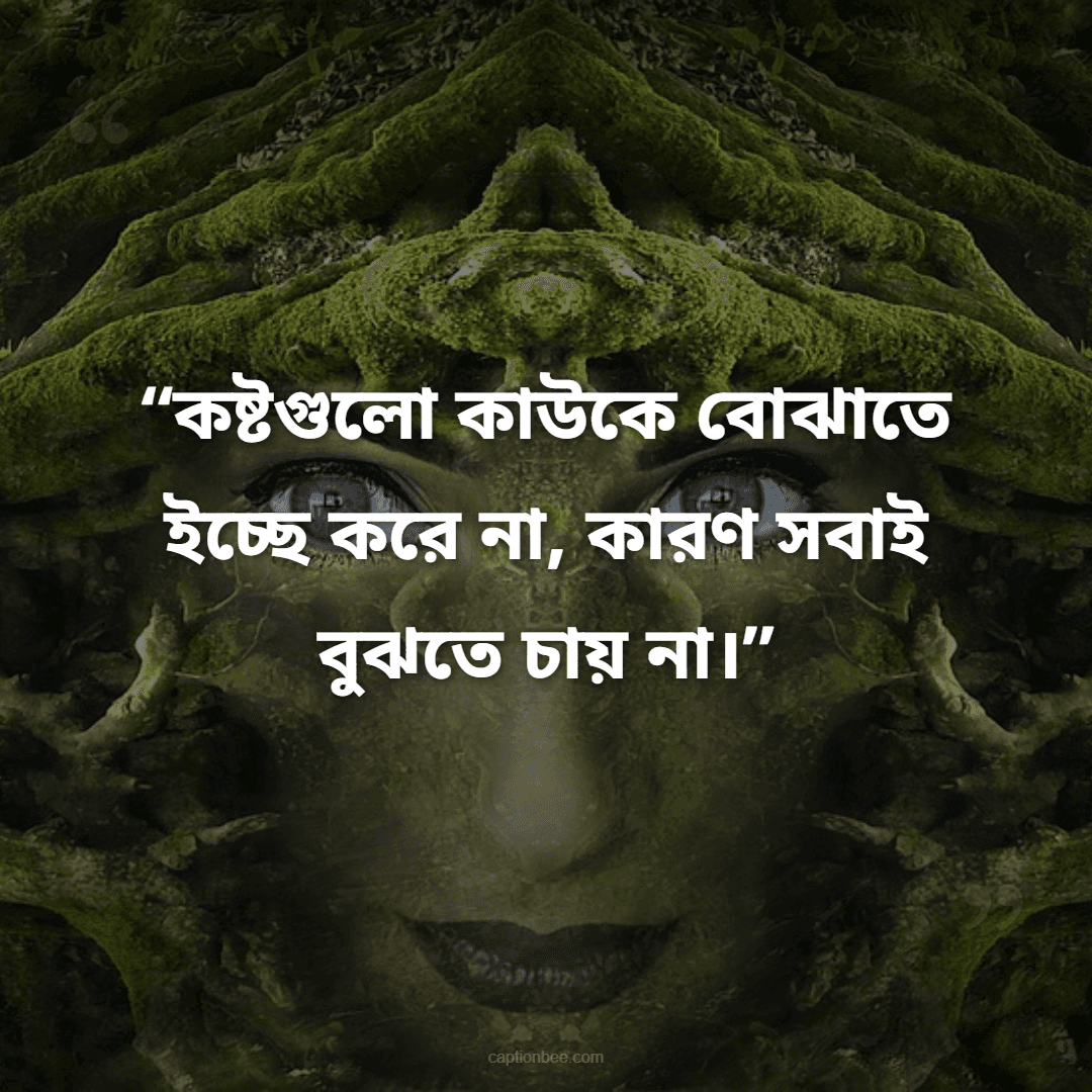কষ্টগুলো কাউকে বোঝাতে ইচ্ছে করে না, কারণ সবাই বুঝতে চায় না।