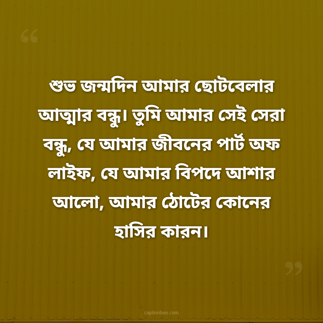 বন্ধুত্ব কত ধরনের হয়ে থাকে, বন্ধুত্বের কত ধরনের উদাহরন হয়ে থাকে। কিন্তু আমার কাছে জ্যালজন্ত বন্ধুত্ব আমার ছোটবেলার বন্ধু তুই। আজ তর জন্মদিন। জন্মদিন অনেক শুভ হোক।