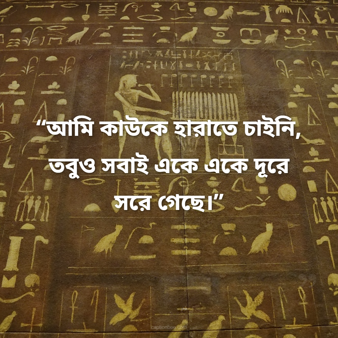 আমি কাউকে হারাতে চাইনি, তবুও সবাই একে একে দূরে সরে গেছে।