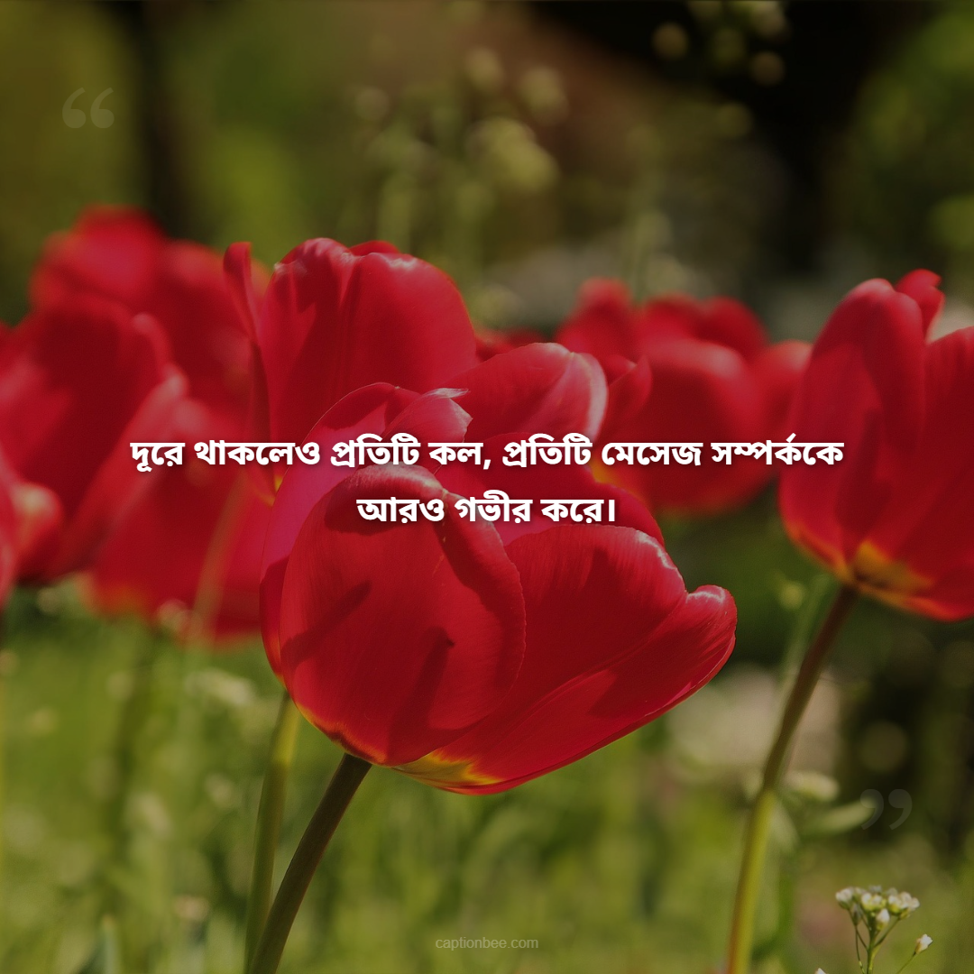 দূরে থাকলেও প্রতিটি কল, প্রতিটি মেসেজ সম্পর্ককে আরও গভীর করে।